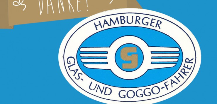 Hamburger Glas- und Goggofahrer unterstützen Entschleunigung